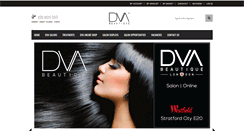 Desktop Screenshot of dvabeautique.com